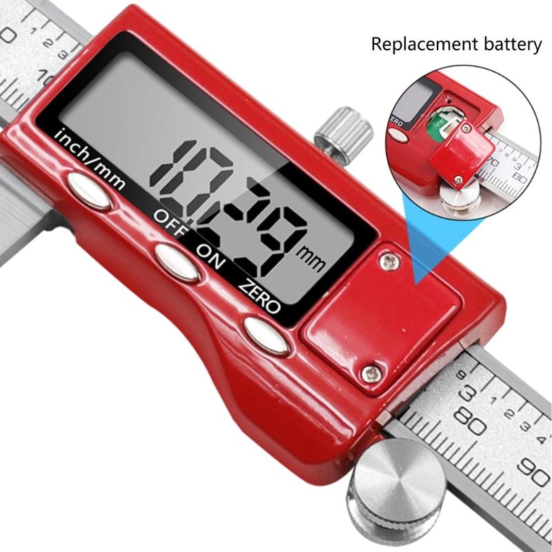 Electronic Caliper Stainless Steel Digital Brake Disc Rotors Gauges Caliper for Accurate Brake Pad Measurement Durable