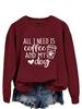 ALL I NEED Loose-Fit Round Neck Pullover Hoodie