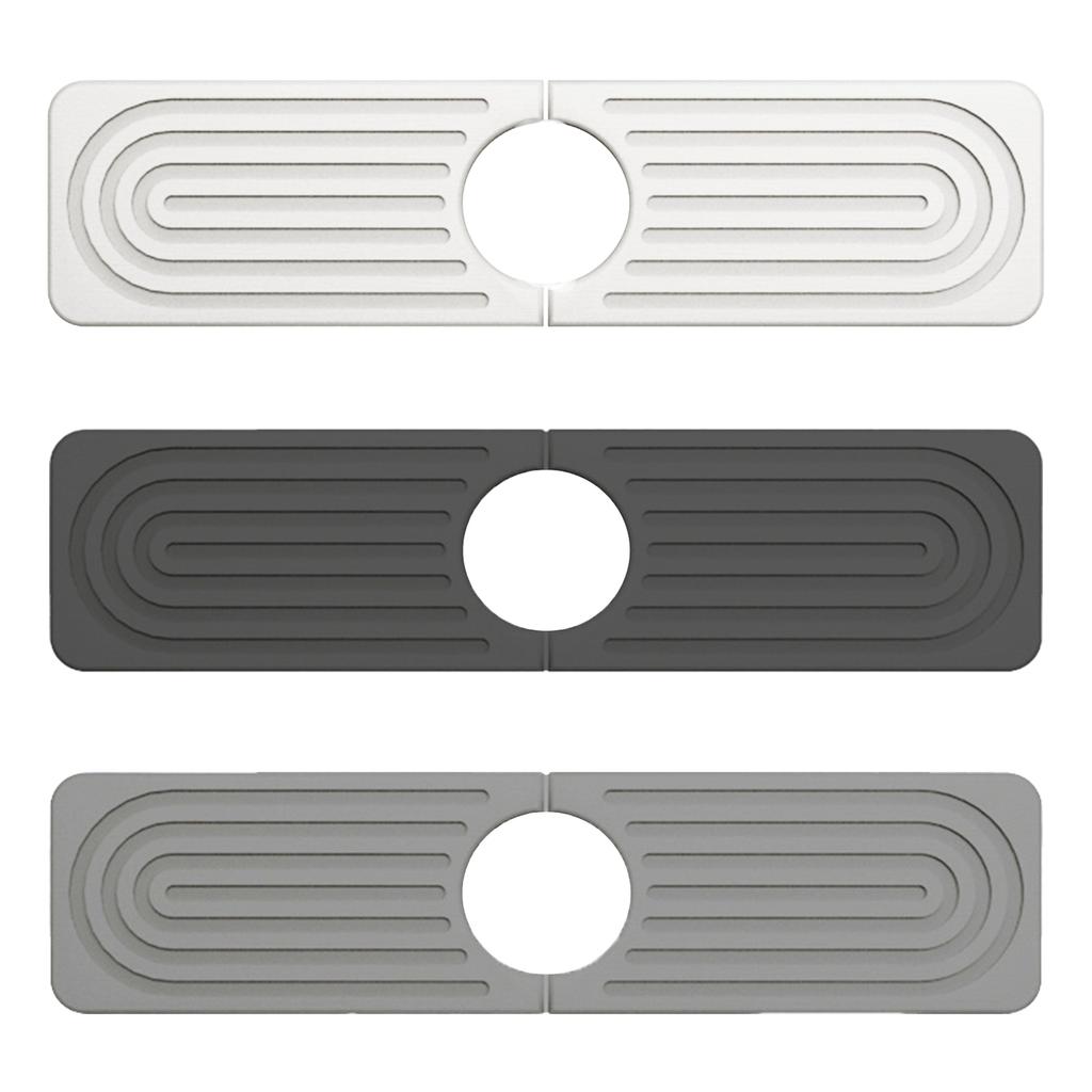 Quick Dry Diatomite Sink Splash Guard 23.62x3.94inch Diatomite Fast Drying Sink Faucet Mat for Kitchen Bathroom Counter
