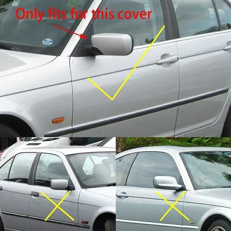 For BMW 3 Series E46 1998-2005 E39 1996-2003 LHD Replacement Rearview Side Mirror Cover Wing Cap Exterior Rear View Case Trim