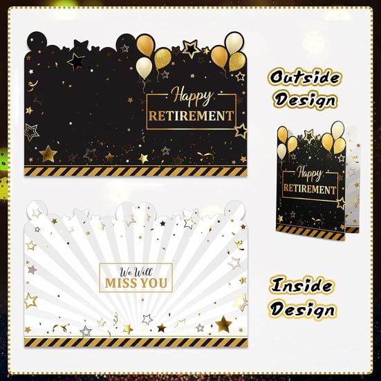 Extra Large Greeting Card Creative Shape Bright Color Jumbo Retirement Card Big Guest Book Party Decoration