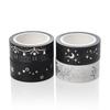 Gold & Silver Foil Hot Stamping Christmas Washi Tape - Moon, Stars, House & Branches DIY Journal Stickers