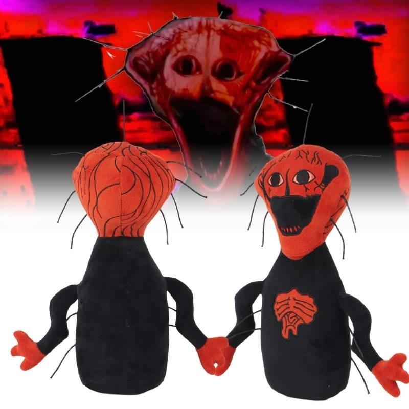 Gruseliges Horror-Spiel Plüschtier Der Gekochte Dunkler Stil Stoffpuppe Rot Schwarz