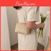 Chic And Stylish Woven Single Shoulder Bag For Women In White And Khaki 2023 Summer Collection