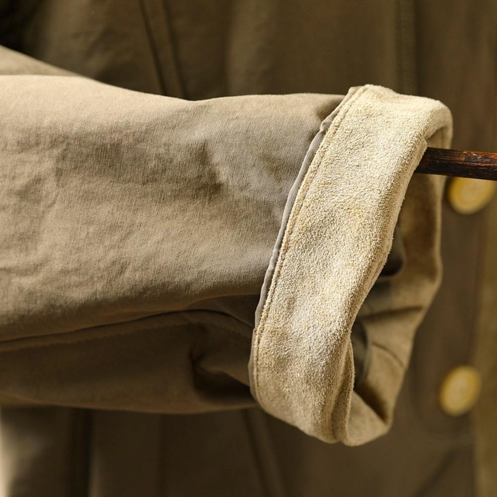 Johnature Women Vintage O-Neck Long Sleeve Solid Color Coats Autumn Button Pockets Casual Coats