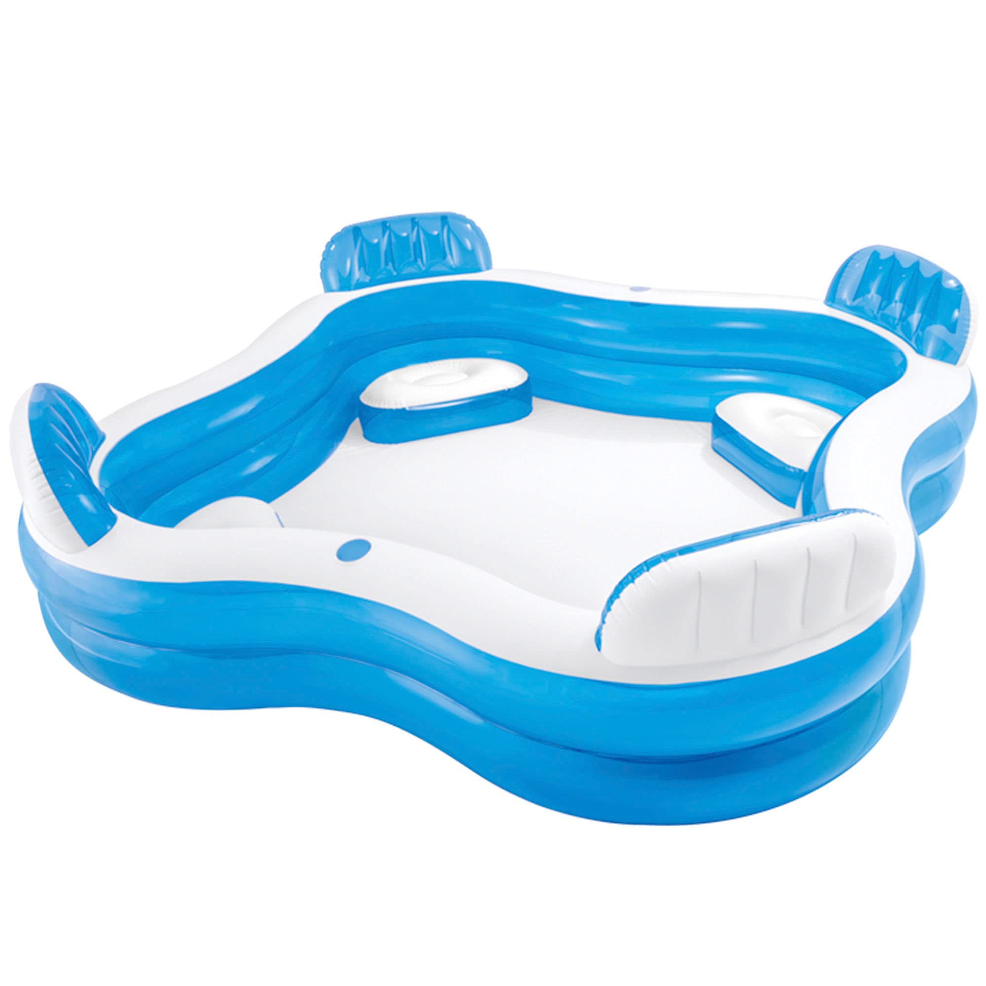 Надувной бассейн INTEX Swim Center Family Lounge, квадратный, разноцветный, 229 x 229 x 66 см, 56475 [Официальный японский продукт]