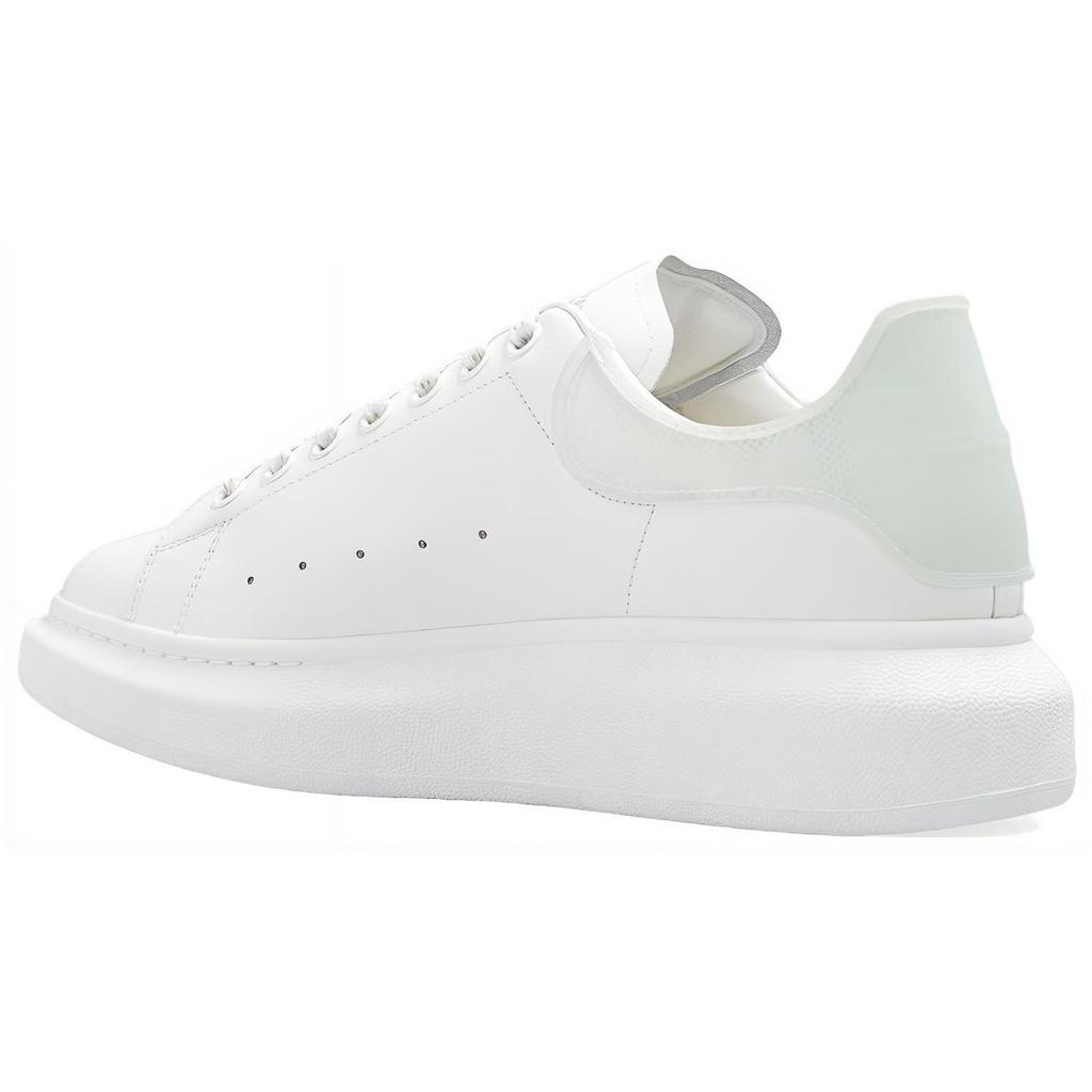 Alexander Mcqueen Oversized Sneaker Cow Leather Low Top Stylish Skateboarding Shoes Men's White Green 727394WICGU8935