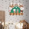 Easy Installation Key Rack With Storage Shelf Natural Wood Wall Organizer with Hanging Hook For Entryway Organization