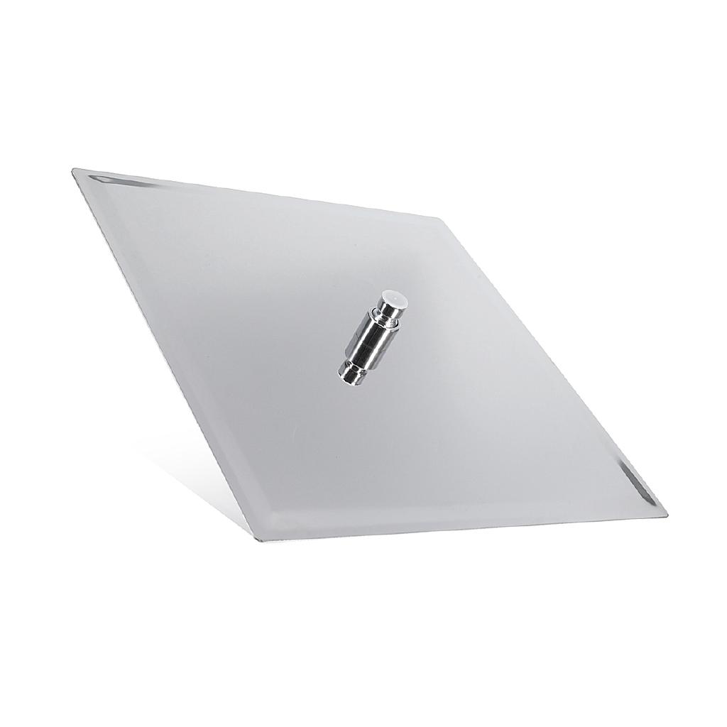 16Inch Rainfall Shower Head Chrome Stainless Steel Rain Shower Head Bathroom Top Sprayer Faucet Head Water Showering Head Silver