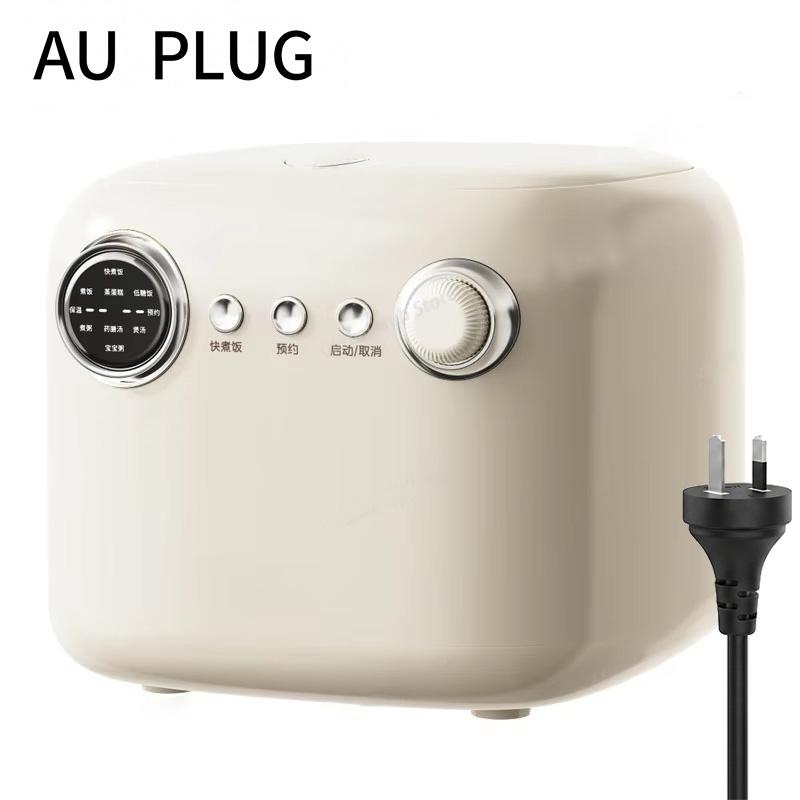 2.5L Smart Electric Rice Cooker - Uncoated 304 Stainless Steel Inner Pot Household Cooking Appliance AU Plug