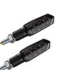 Clignotants moto LED Lumitecs TX10 2 pièces teinté noir