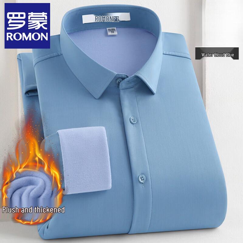 

ROMON Мужская теплая рубашка в стиле business casual с флисовой подкладкой 40