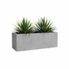 ARTEVASI Planter - SYDNEY - Plastic - Light Grey - 80 Cm - 57 L - Dimensions: 79.5x29.5x29.5 Cm