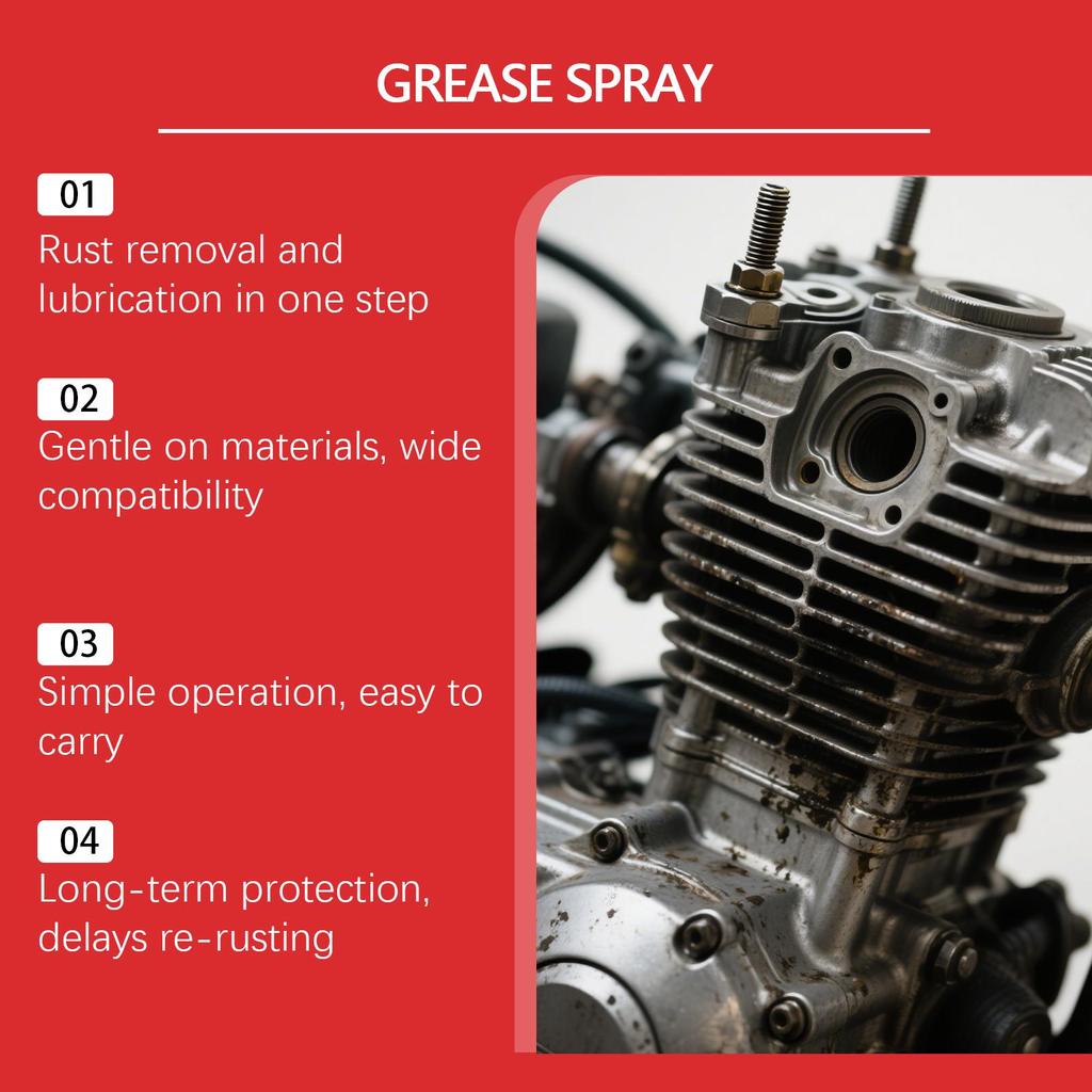 RAYHONG Rostlöser Spray für Auto, Metallrostentferner für Kfz-Werkzeuge, Industriequalität für Schrauben Muttern Ketten 100ML