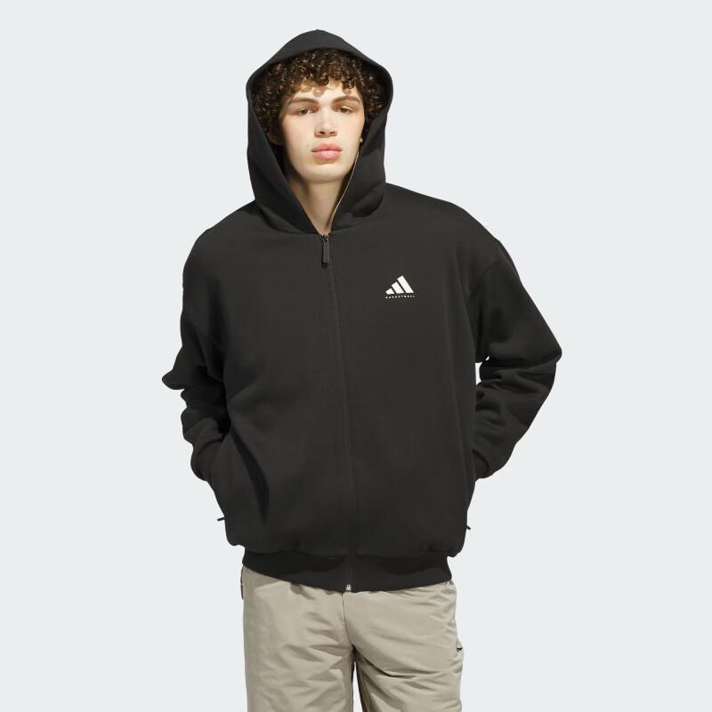 Adidas Unisex Basketball ADI BB FZ Hooded Knit Jacket KB3064