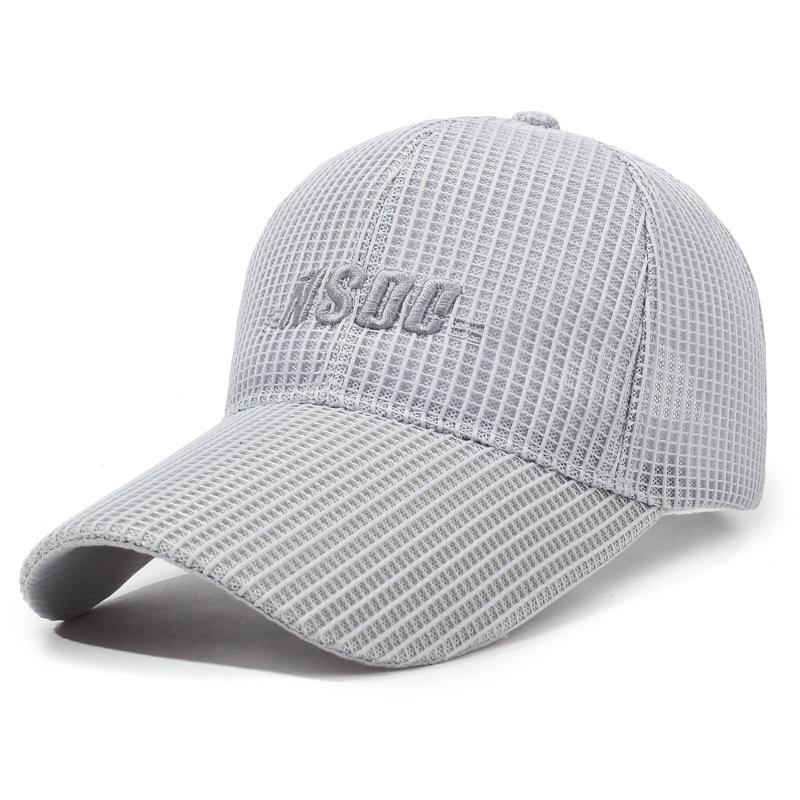 Summer Long Brim Baseball Cap Men's Outdoor Net Sun Hat Breathable Fishing Cap