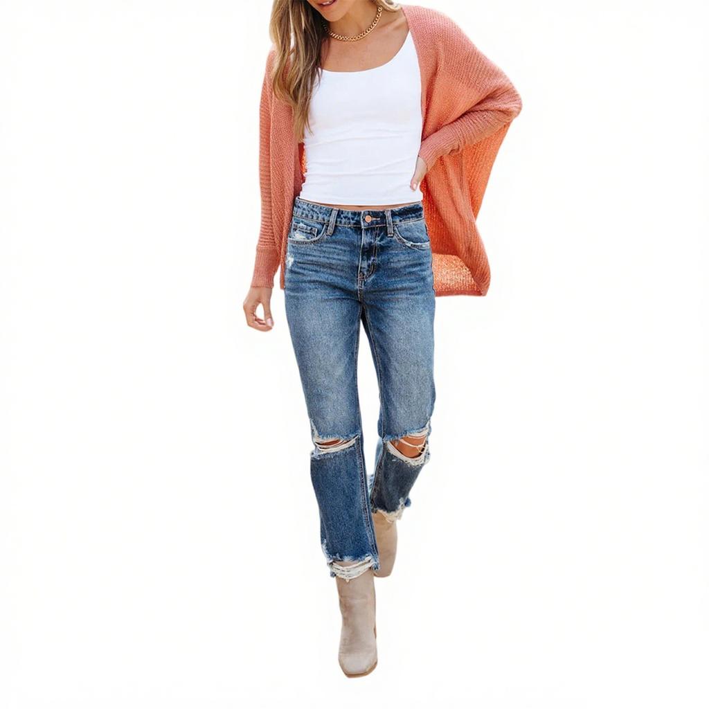 Women's High Waist Stretch Jeans Fashion Jeans