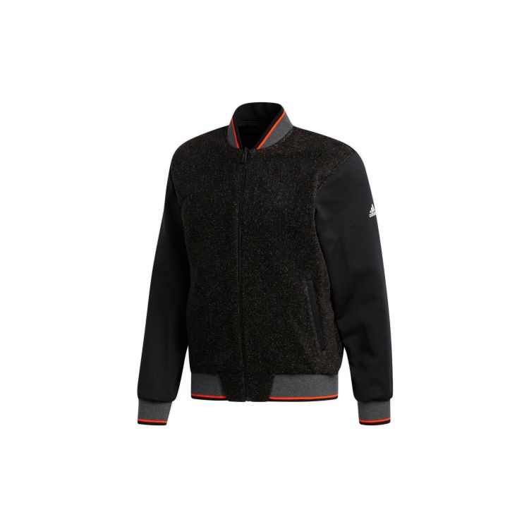 Adidas Ikonická oboustranná basketbalová bunda Pánské svrchní oblečení Černá DP1861