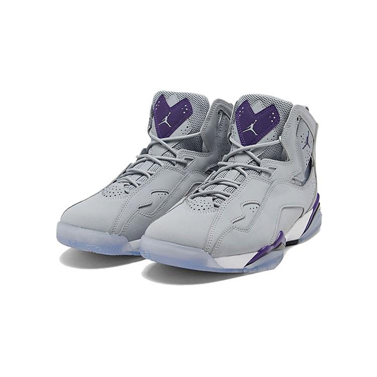 (GS) Air Jordan True Flight 'Wolf Grey Purple' Kids' 343795-051