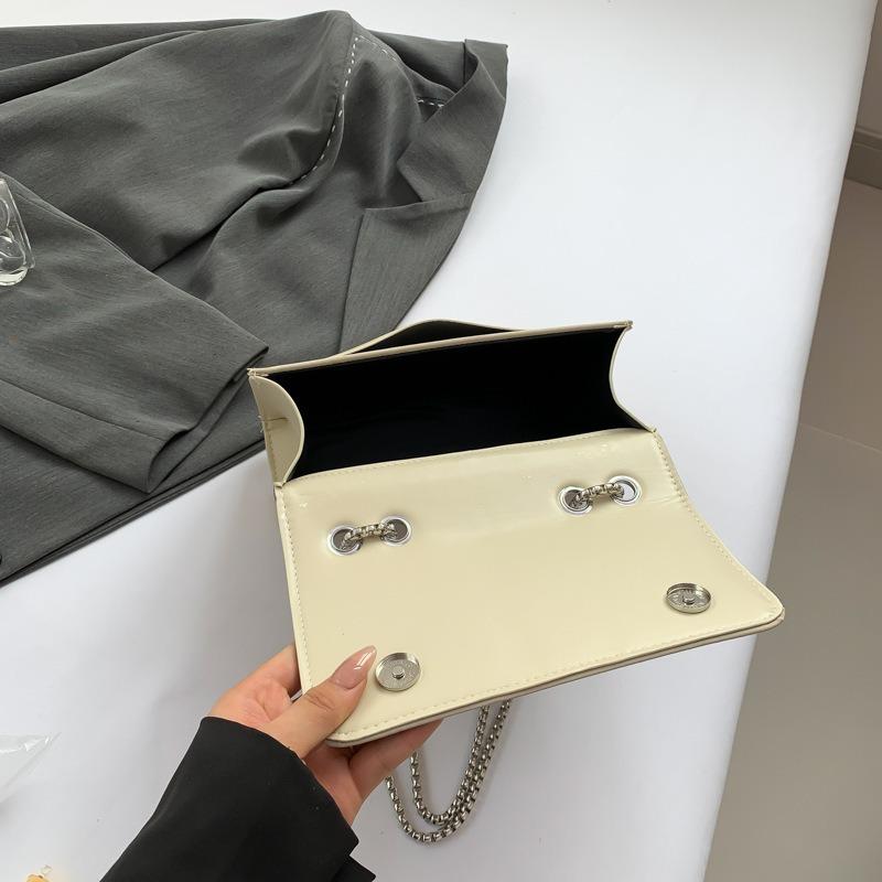 Bow handbag women's new messenger small square bag gift for girlfriend urban simple commuter shoulder bag