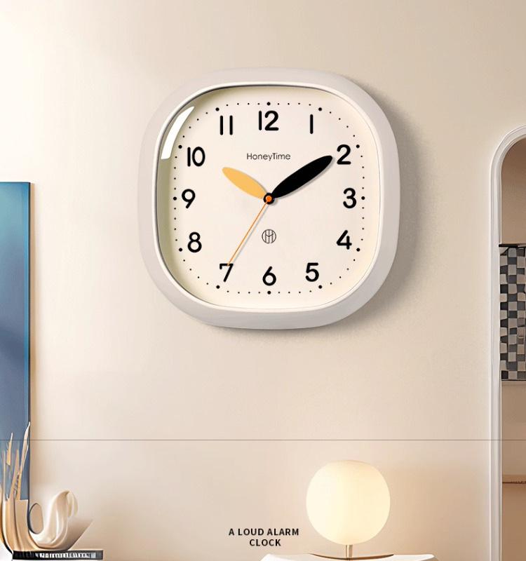 Wall Clock Living Room 1011 New Clock Wall Hanging Home Silent Bedroom Advanced Sense No Punching Clock Creative Wall Watch