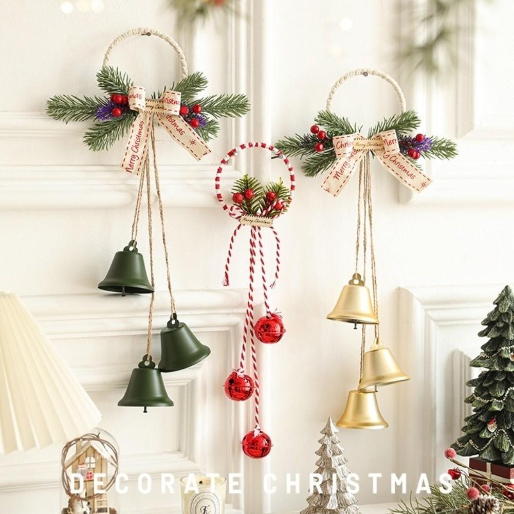 With Bowknot Christmas Bell Suspended Ornamentation Christmas Tree Pendant Jingle Bells  Party