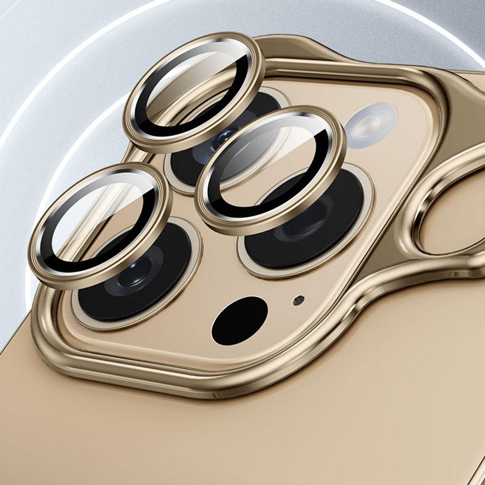 Nárazuvzdorný kryt pro iPhone 16 Pro Max, kovový bezrámečkový kryt s ochranou objektivu fotoaparátu