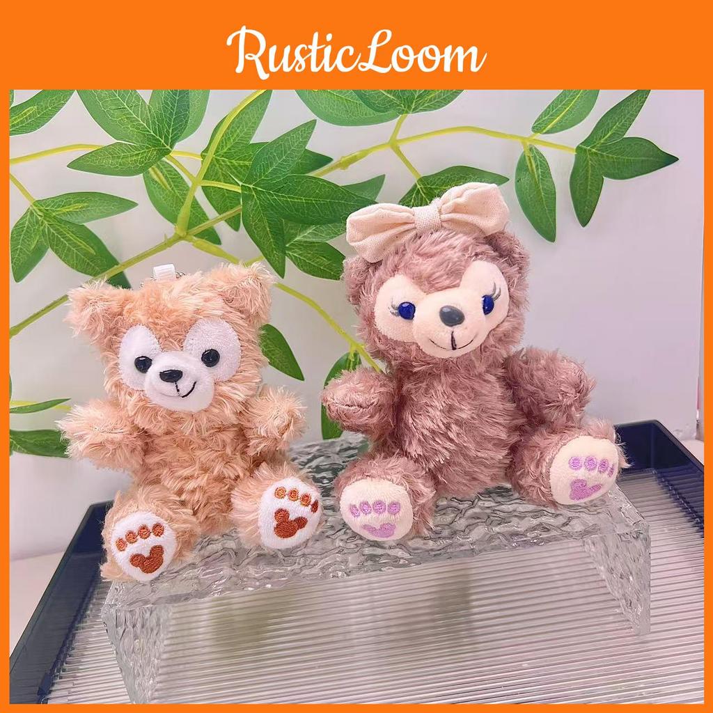 Cute Cozy And Sherry Rose Duffy Bear Plush Keychain Pendant Perfect For Accessories Bag