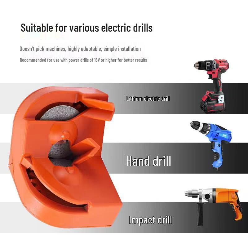Multi-Functional Portable Grinder: Twist Drill, Impact Drill, Milling Cutter, and Kitchen Knife Sharpener