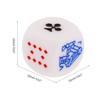 10pcs 6 Sided D6 Dice Party Board Game Dice Queen Jack Gaming Card Game Dices