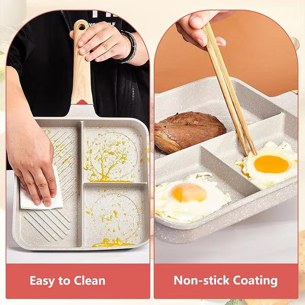 Maifan Stone Nonstick Frying Pan Breakfast Pan for Burger Egg Dumpling Home Skillet