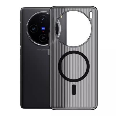 Wellengitter Magnetische Saugkraft Geeignet für Vivox200PRO Handyhülle Matt IQOO13 Hohe Transparenz und Sturzsicher Hart und Ultradünn