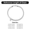 ORSA JEWELS 100% 925 Sterling Silver Italian Snake Chain Bracelet for Women Men Handmade 3mm Snake Chain Fashion Jewelry SB100