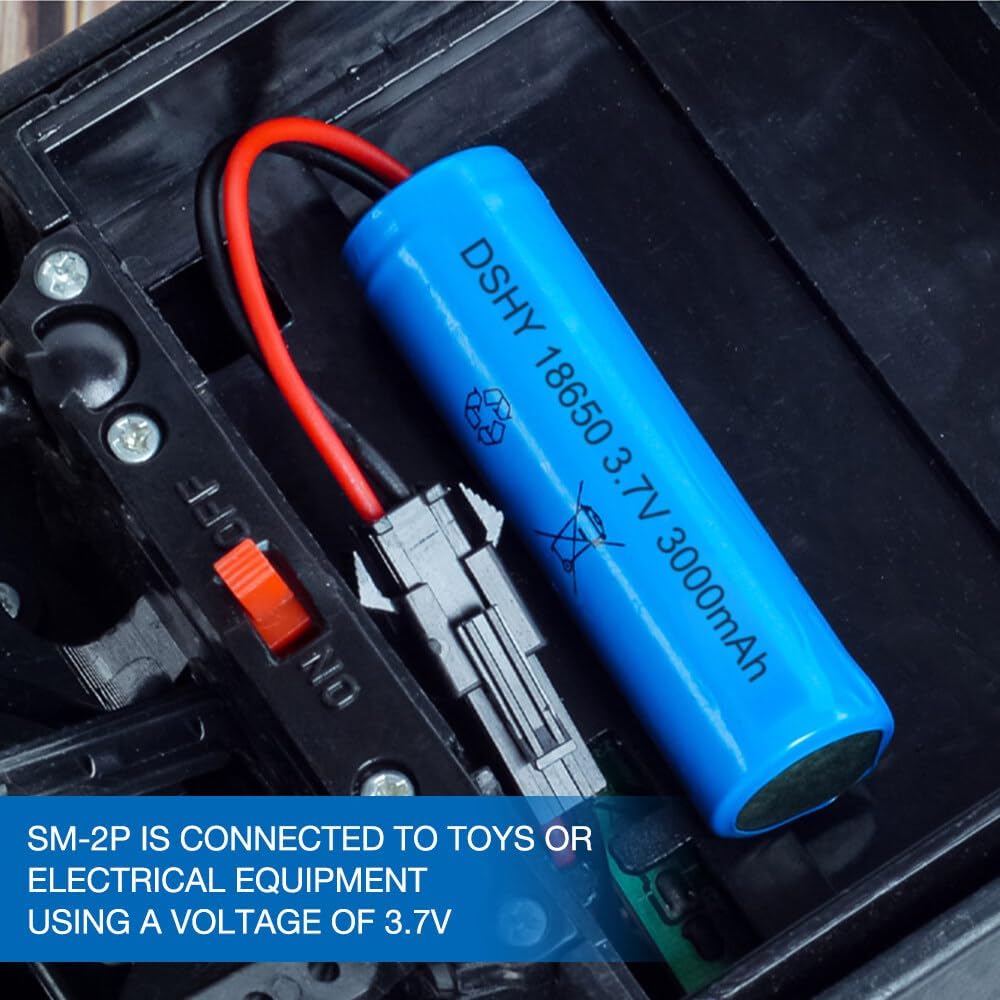 4Pcs Li-ion Batteries 3.7V 3000mAh with USB Chargers for RC Cars – Compatible with DE45 DE42 1:14 Off-Road and Drift Racing Models