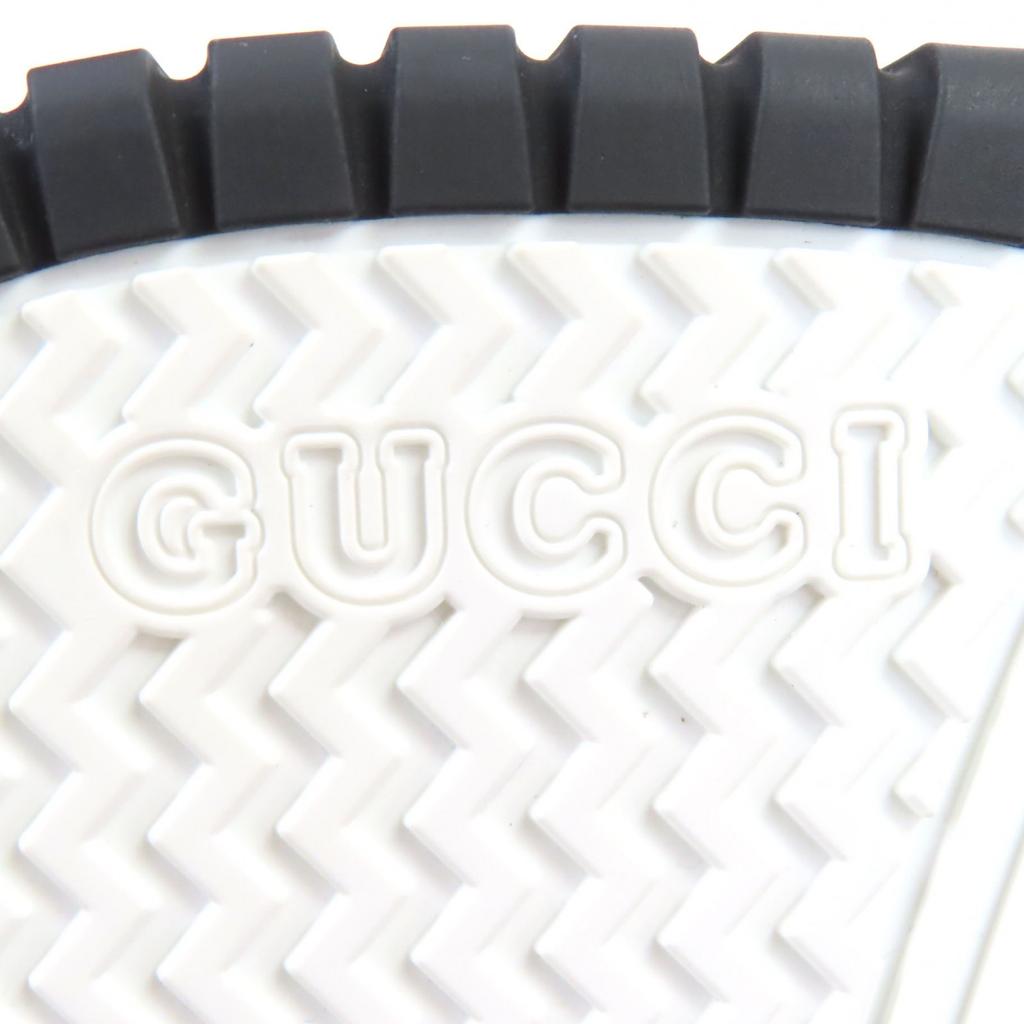 Pristine GUCCI Sneakers Reweb GG Canvas Sherry Line Black Leather 39.5 807057 Used