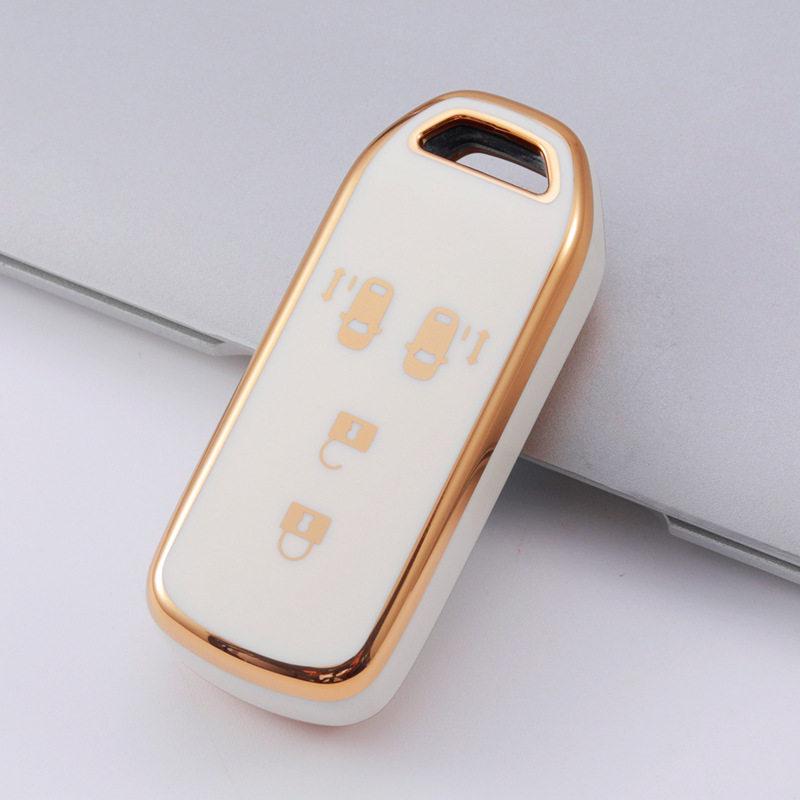 Gold Trim Key Case for Honda Models: XR-V, Spirior, Greiz, Ai Li, Odyssey