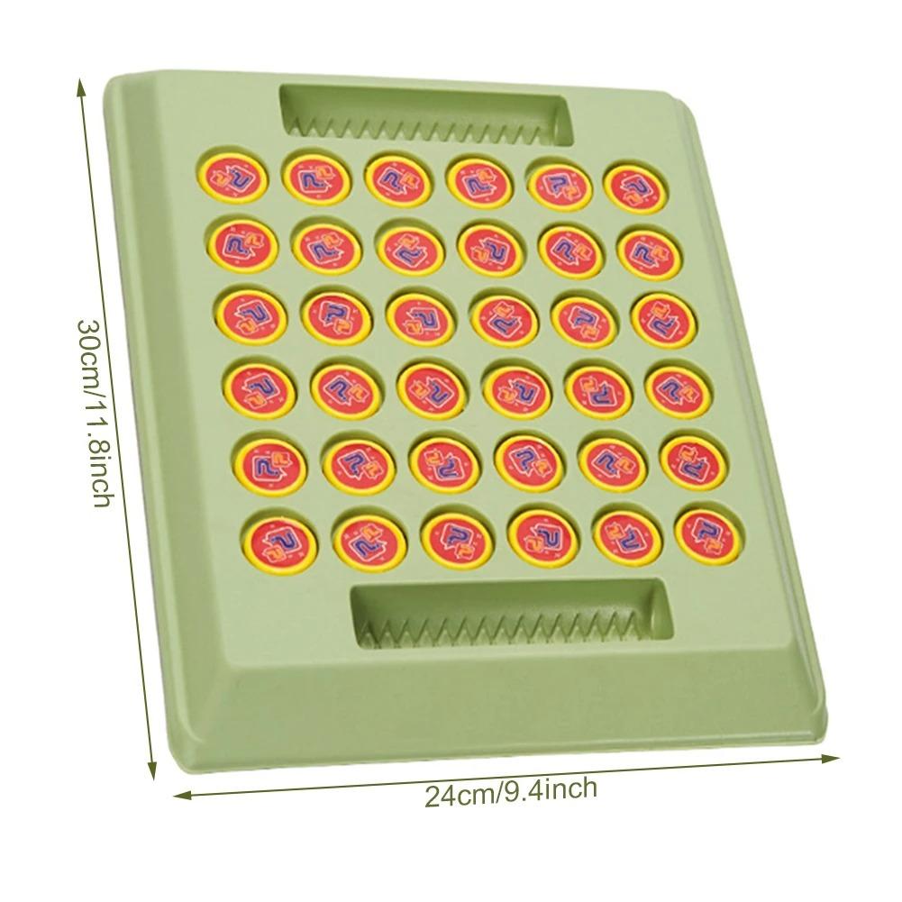 Travel-Friendly Chess Board Flip Chess Game Educational Memory Challenge Toy For Toddlers Cartoon Flipping Chess For 2 For Kids