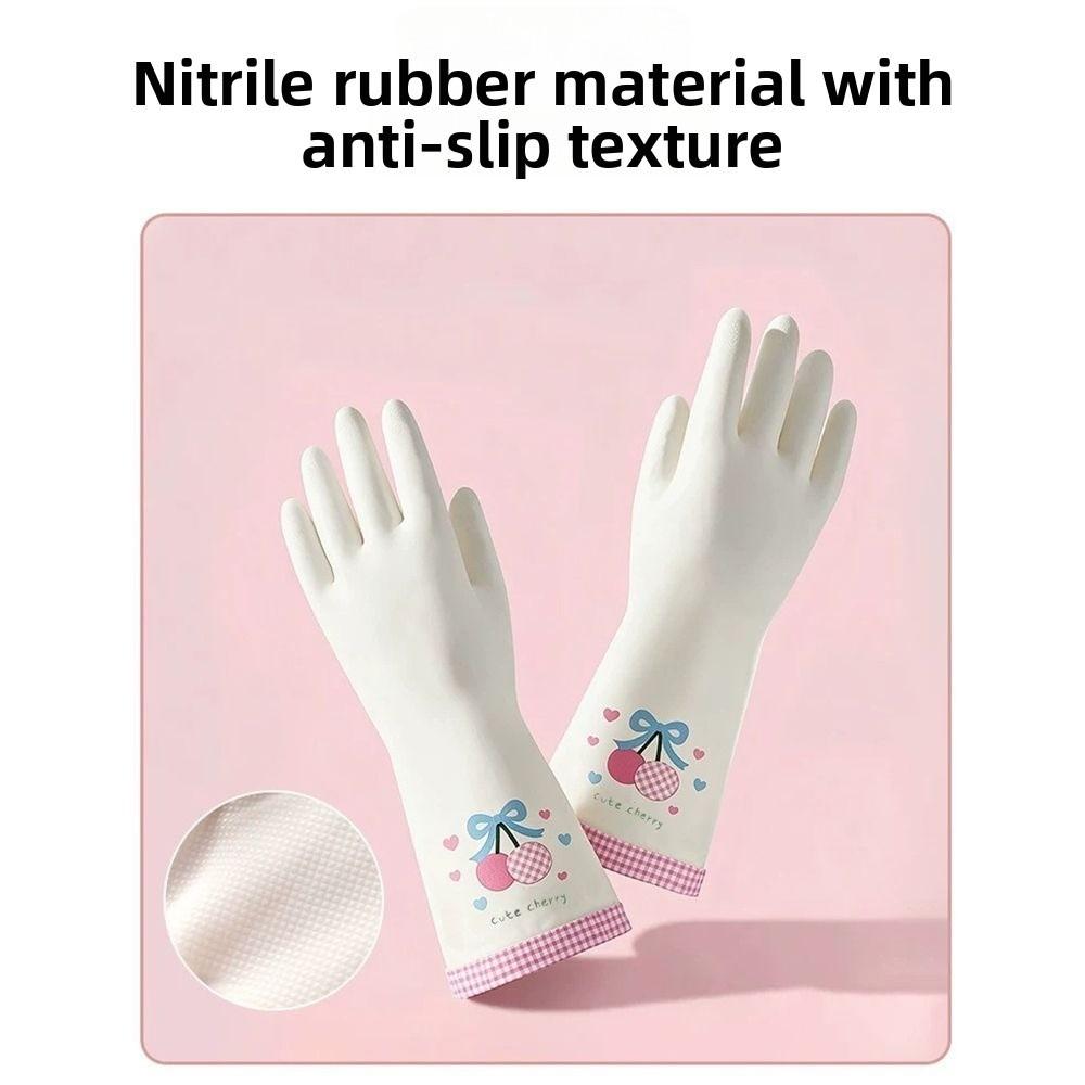Waterproof Nitrile Household Gloves Wear-Resistant Cleaning Gloves Household Cleaning