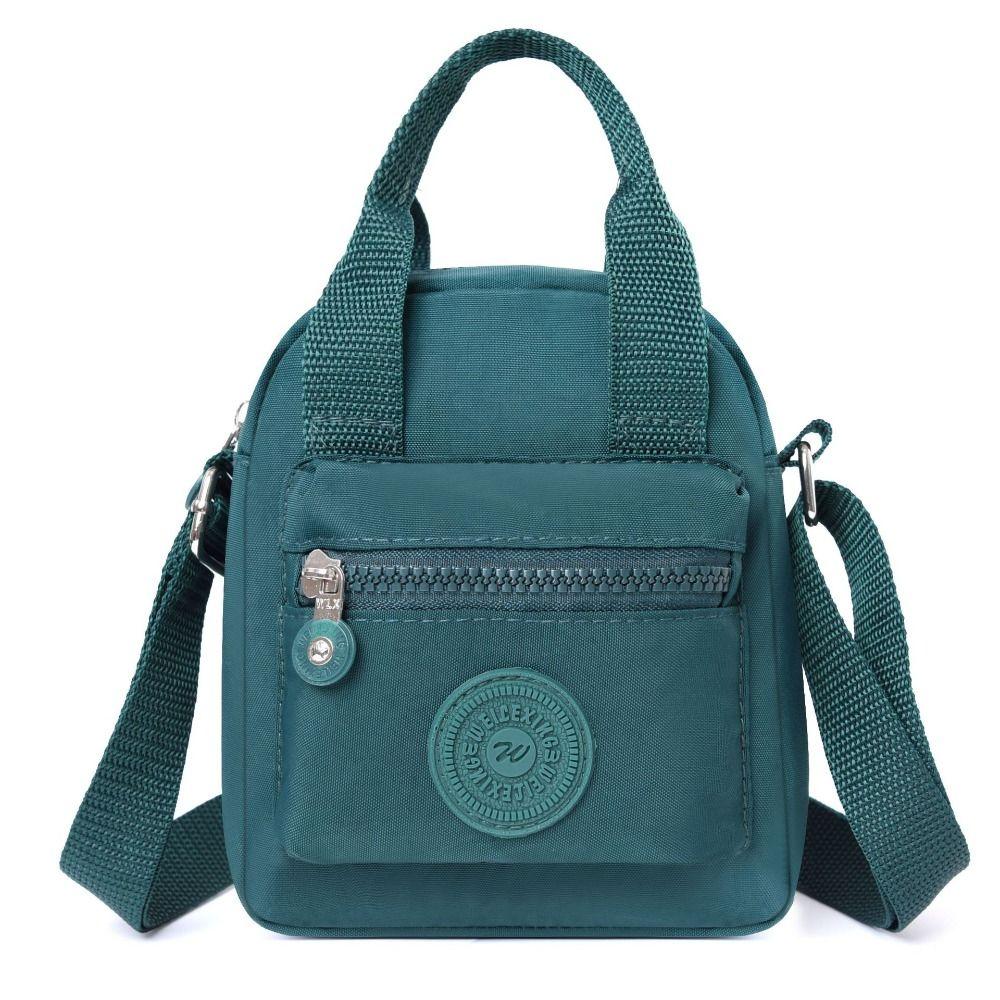 

Маленькие сумки через плечо, нейлоновые женские сумки для мобильных телефонов, мини-женские сумки-мессенджеры, дамский кошелек, сумка через плечо, женские сумки зелёный