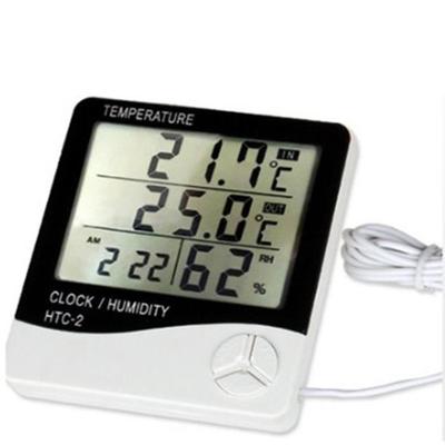 Digital LCD Thermometer Hygrometer Electronic Temperature Humidity Meter Station Indoor Outdoor Outdoor White