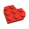 PLATE 3x3 Heart Shaped Board Compatible with 39613 Building Block Toys Accessories