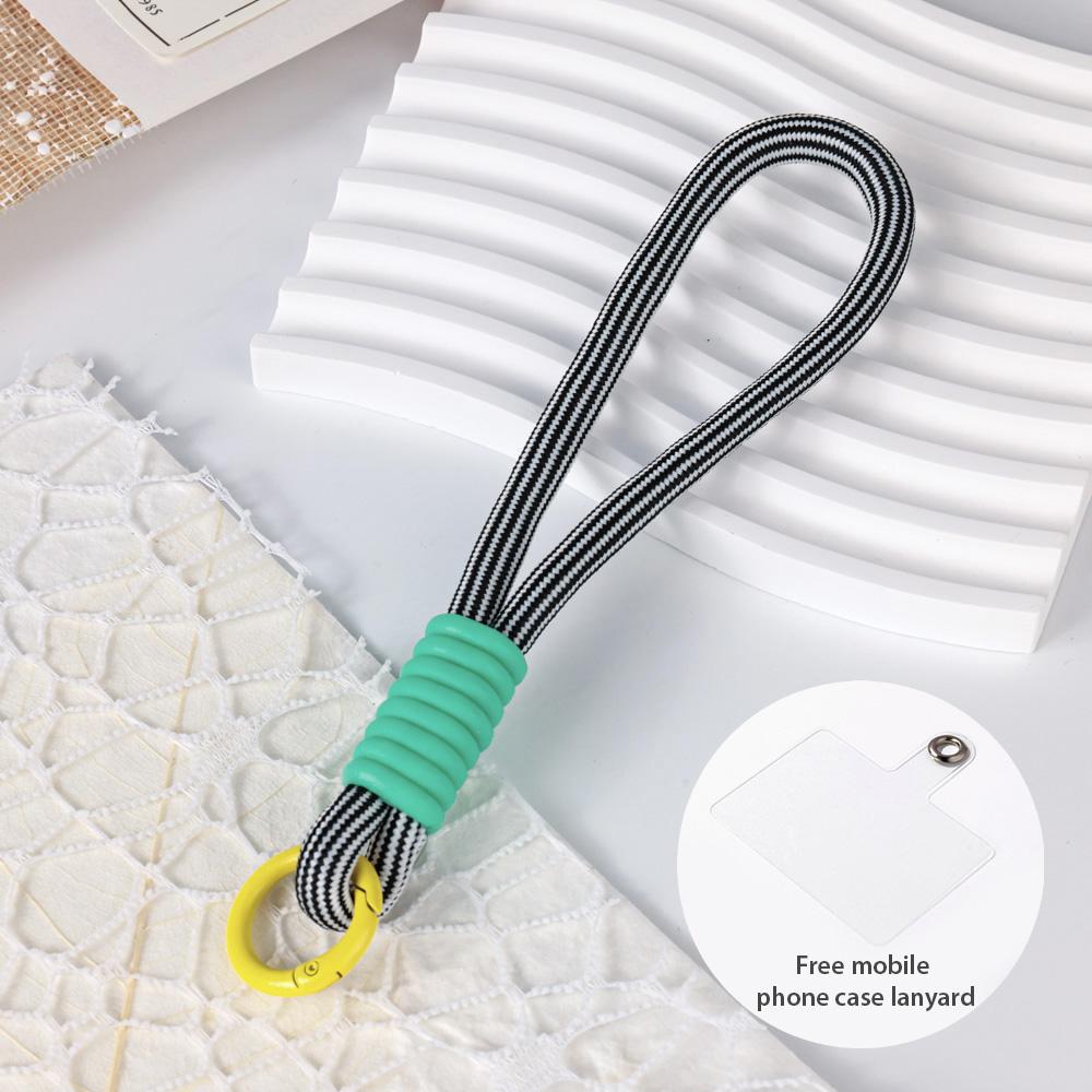 Multicolor Knot Mobile Phone Lanyard Creative Short Braided Lanyard Mobile Phone Case Key Ring Can Be Detachable To Preve