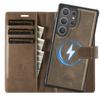 2 In 1 Detachable Magnetic Leather Flip Wallet Phone Case For Samsung Galaxy S26 UITRA S25 Plus S24 FE Wireless Charging Cover