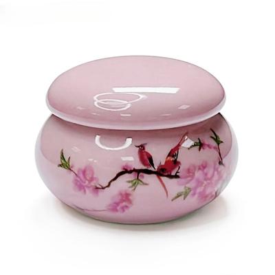 1 Stück Keramik Nagelbecher mit Deckel Acryl Flüssigpulver Keramikbecher Nail Art Acryl Flüssigpulver Porzellan Dappen Dish Container