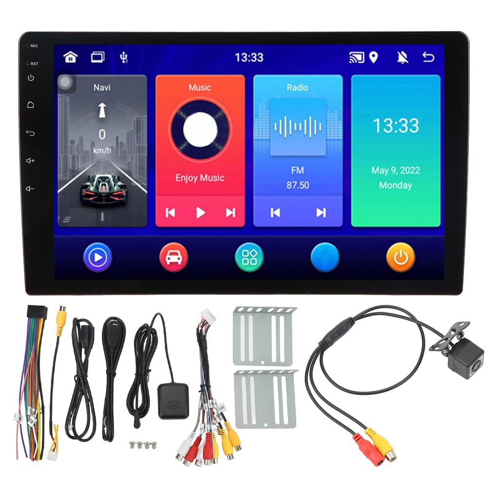 Für Android 12 Autoradio HD 1080P 10,1 Zoll IPS Touchscreen GPS-Navigation 4G RAM 32G ROM Offline-Karte