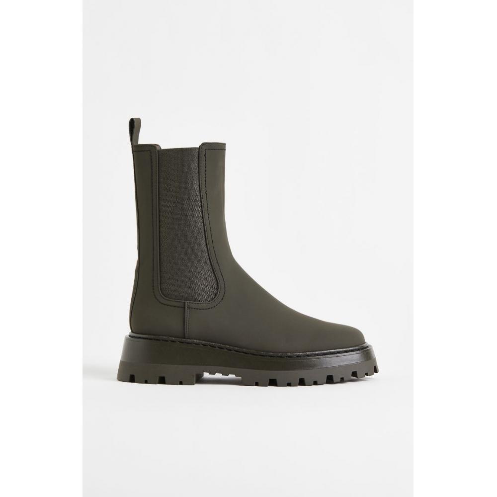 

H M Chelsea Boots Dark Green