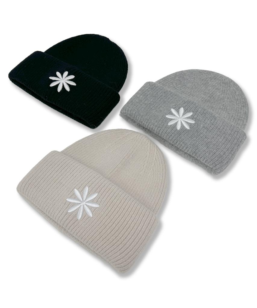 Damiswi Symbol Logo Angora Beanie_Black