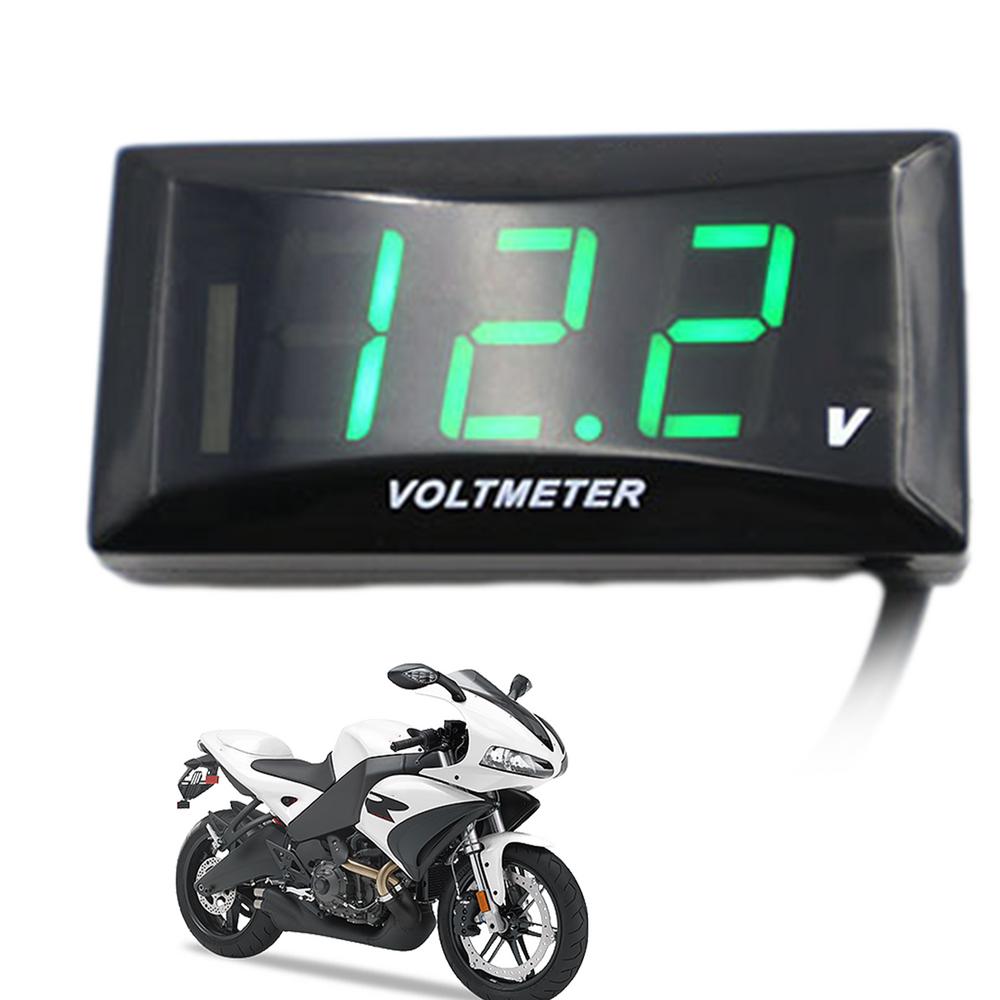 Battery Voltage Meter Voltmeter Digital DC 12-150V LED Motorcycle Display Screen Waterproof Square Panel Car Battery Voltage