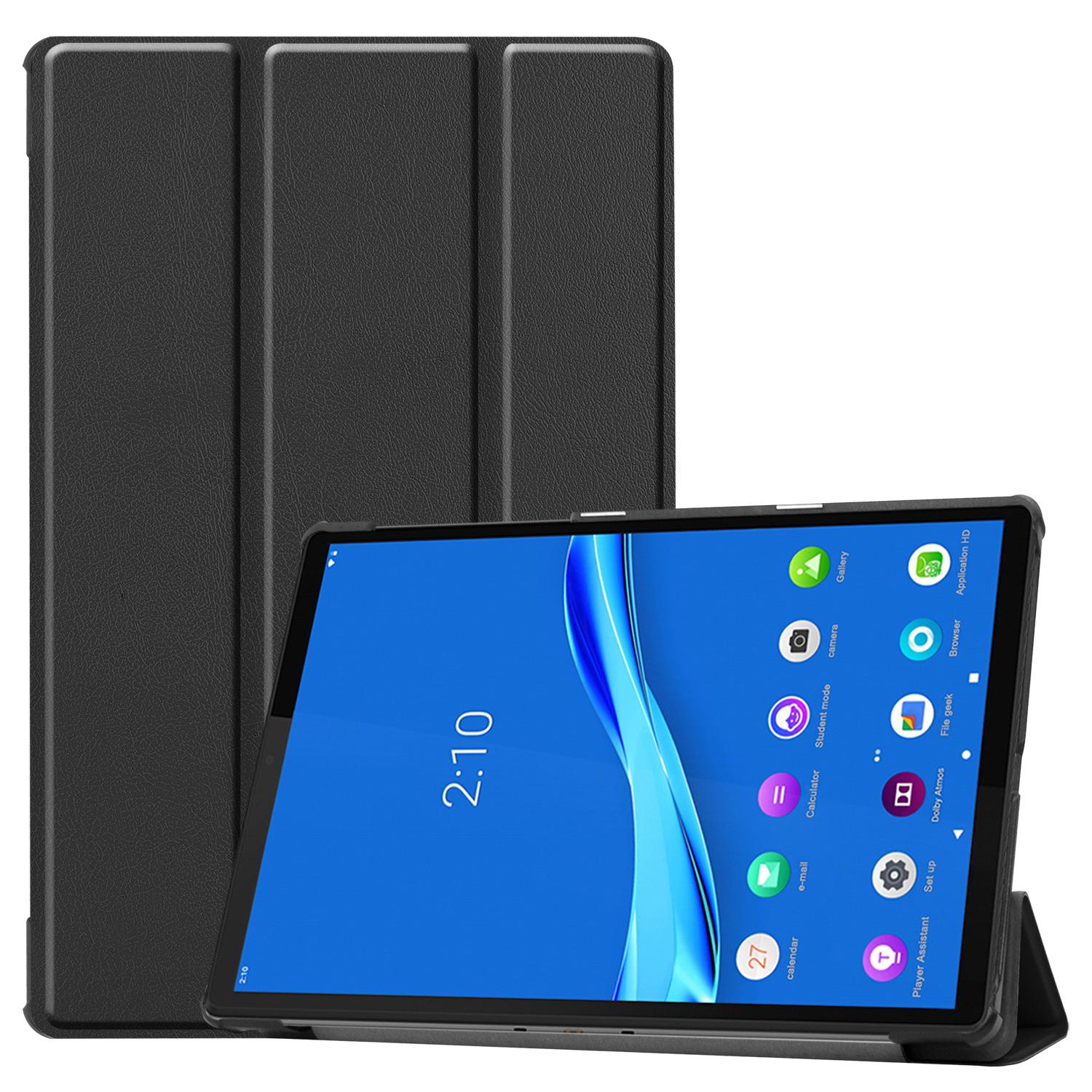 Tablet Leather Case For Lenovo Tab M10 FHD PLUS TB-606F 2020 For Tab M10 PLUS чёрный