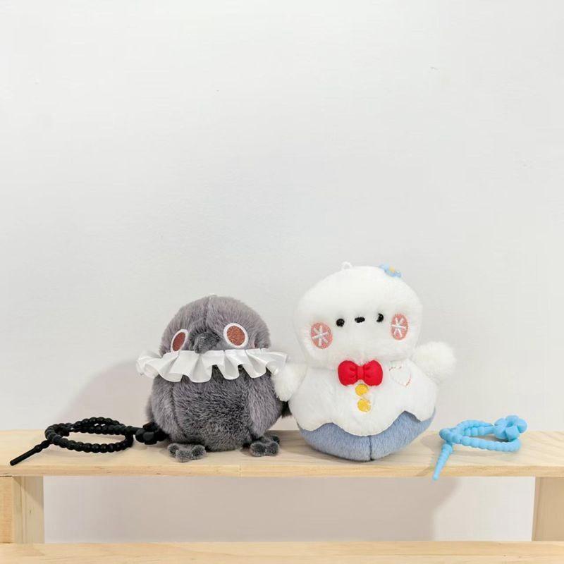 Deepspace And Love Series Peripheral Snowmen Bird Plush Doll Pendants Keychain